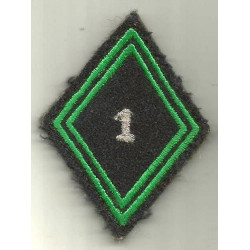 Losange de bras 1er Régiment de Chasseurs sous-officier / officier velcro