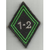 Losange de bras 1er - 2ème Régiments de Chasseurs sous-officier / officier velcro