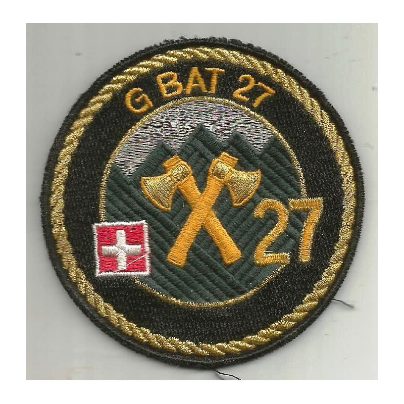 Ecusson du 27ème Bataillon du Génie - Armée Suisse