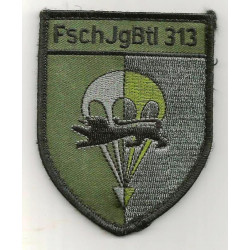 Ecusson velcro 313ème Bataillon Parachutiste Basse Visibilité - Fallschirmjäger Bataillon 313 - Bundeswehr