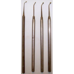 Outils de dentiste à bout rond pour plombage