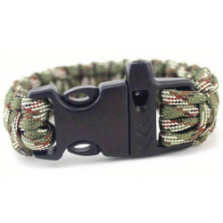 Bracelet Commando de Survie en Paracorde Camouflé NEUF