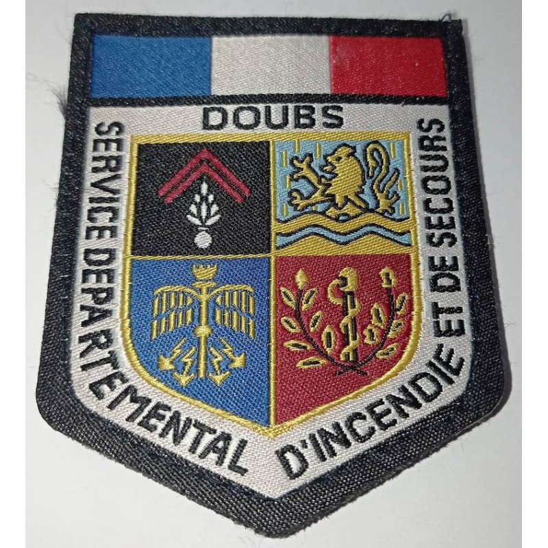 Ecusson Départemental velcro des Sapeurs-pompiers du Doubs (25)