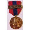 Médaille Défense Nationale "Bronze" 2ème Type doré + agraphe "Infanterie" 1er Type