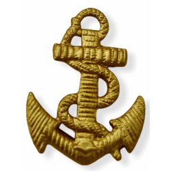 Insigne de Calot Ancre des Troupes de Marine