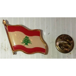 Pin's Drapeau Libanais - Souvenir d'OPEX militaire - Guerre du Liban