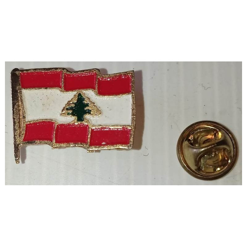 Pin's Drapeau Libanais - Souvenir d'OPEX militaire - Guerre du Liban