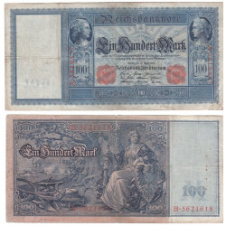 100 Mark type 1910 cachet rouge Série B