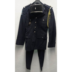 Tenue complète Sous-lieutenant: Vareuse + Képi + Pantalon - 24ème Groupe Chasseurs Mécanisés - 1971