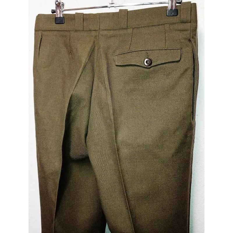 Pantalon De Montagne Salopette Ski – Vert Otan – Armée Française – Taille 80L