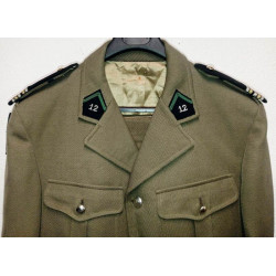 Tenue Hiver Lieutenant-colonel: Vareuse + Pantalon - 12ème Régiment de Cuirassiers - Années 60/70