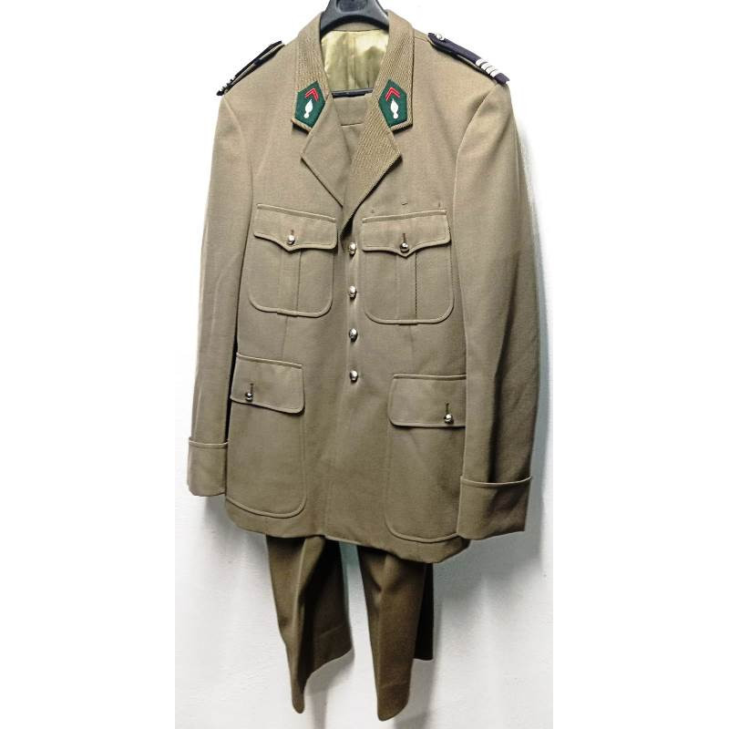 Tenue Hiver Commandant: Vareuse + Pantalon - Etat-Major Train des Equipages - Années 60/70