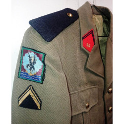 Vareuse Sergent engagé du 35ème Régiment d'Artillerie Parachutiste / Troupes Aéroportées - 1971