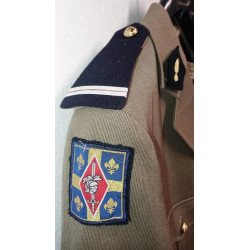 Tenue Hiver Adjudant: Vareuse + Pantalon du C.D.A.T. / Centre Documentation Armée de Terre - 10ème Division Blindée - 1982