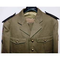 Tenue Hiver Sergent-chef: Vareuse + Pantalon - Régiments Armes Jaunes - 2ème Corps d'Armée - 1974