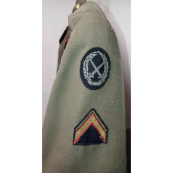 Tenue Hiver de Sergent: Vareuse + Pantalon Armée de Terre - Régiments Parachutistes d'Infanterie de Marine - 1978