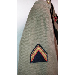 Tenue Hiver de Sergent: Vareuse + Pantalon Armée de Terre - Régiments Parachutistes d'Infanterie de Marine - 1978