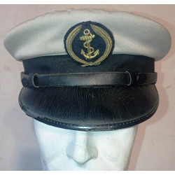 Casquette Officier Marinier Second Maître - Marine Nationale - Guerre du Tonkin / Indochine