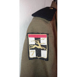 Tenue Hiver Modèle 1959 de Soldat: Vareuse + Pantalon Armée de Terre - 35ème Régiment d'Infanterie - 1973