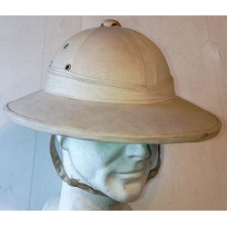 Casque colonial français blanc - Fabrication vietnamienne