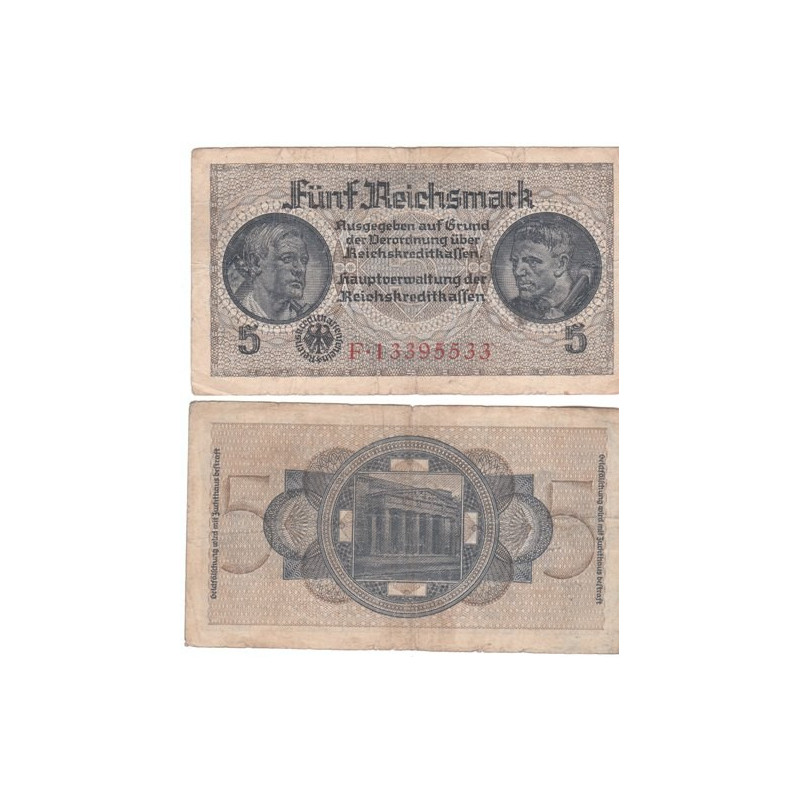5 Reichsmark Reichskreditkassen Série F