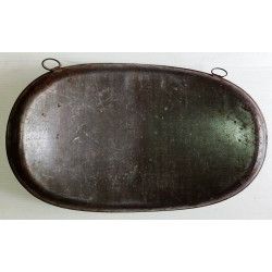 Bouillotte ventrale règlementaire Armée française 2ème Modèle en fer étamé - 14/18 WW1