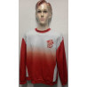 Sweat-Shirt Rouge et blanc en Polyester - 6ème Batterie du 1er régiment d'Artillerie