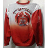 Sweat-Shirt Rouge et blanc en Polyester - 6ème Batterie du 1er régiment d'Artillerie
