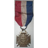 Montage médaille non-officielle d'époque de l'insigne de Journée du Poilu Argent 1915 - Dos : 25-26 Décembre