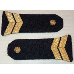 Paire Epaulettes à rabats de Second Maître - Marine Nationale - 1er Type