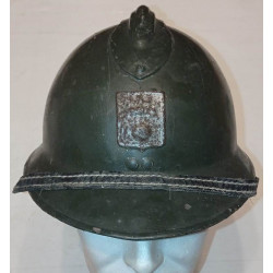 Casque complet Adrian Modèle 1926 Circulation de la Défense Passive - Occupation 39/45 WW2