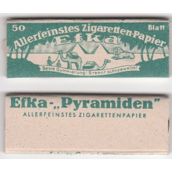 Paquet de 50 feuilles à cigarettes EFKA vert - modèle long