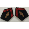 Paire de pattes de collet générique d'Officier d'Etat-Major de Régiment du Génie à crochets - Guerre 39/40