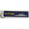 Porte-Clés Flamme : Fregate Ventose - F733 / Navire Marine Nationale