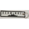 Porte-Clés Flamme : Fregate Germinal - Noir et blanc / Navire Marine Nationale