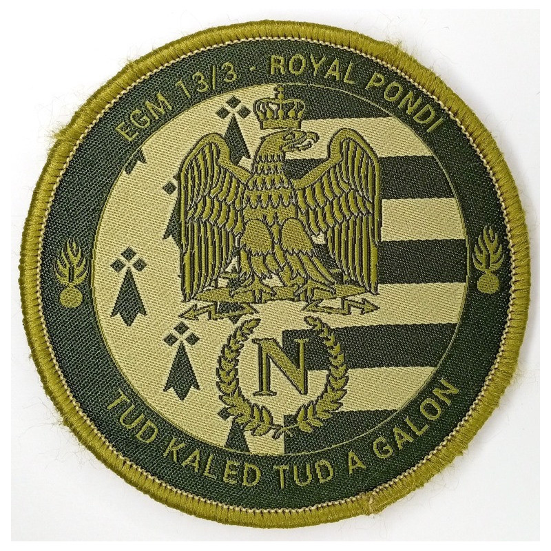 Ecusson Escadron Gendarmerie Mobile - EGM 13/3 Bretagne - Kaki