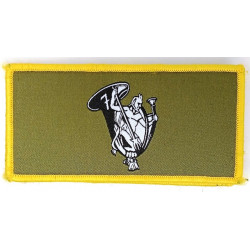 Ecusson velcro de Compagnie du 7ème Bataillon de Chasseurs Alpins - Petit Modèle Listel Jaune