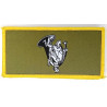 Ecusson velcro de Compagnie du 7ème Bataillon de Chasseurs Alpins - Petit Modèle Listel Jaune