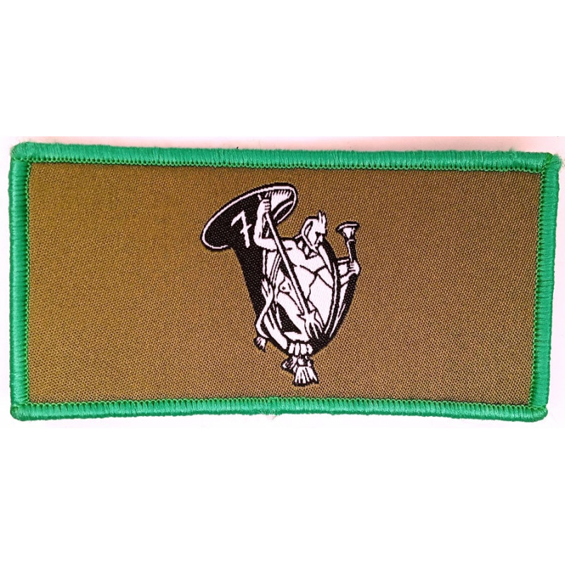 Ecusson velcro de Compagnie du 7ème Bataillon de Chasseurs Alpins - Petit Modèle Listel Vert