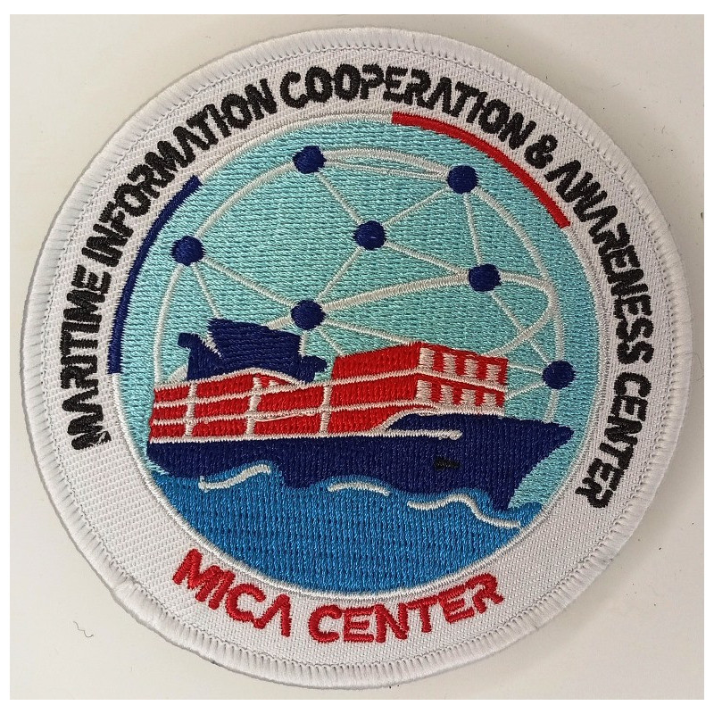 Ecusson Velcro du MICA CENTER - Maritime Information Coopération & Awareness center / Marine Nationale