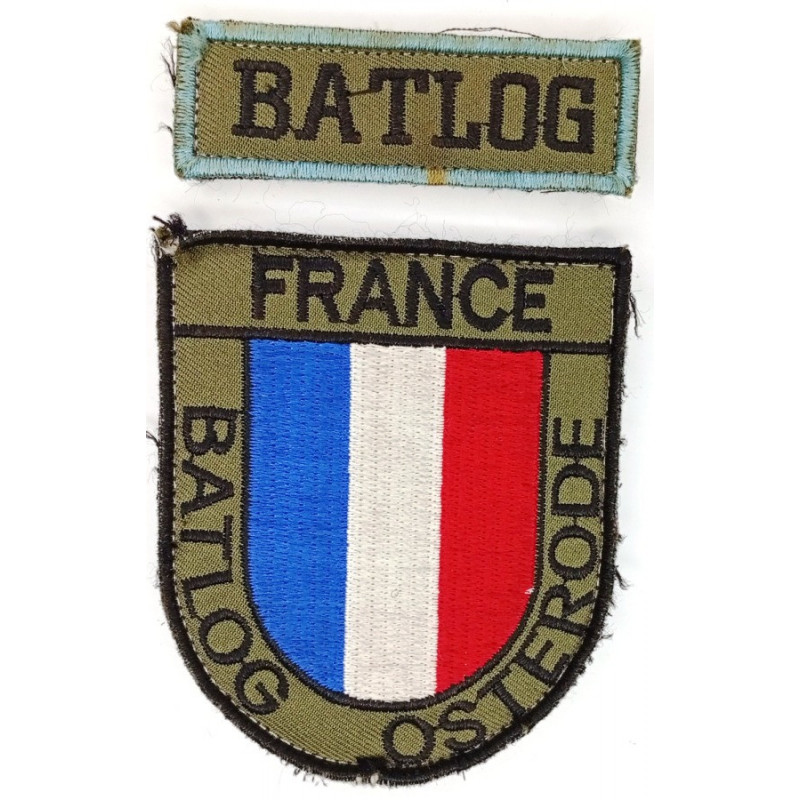 Jeu des 2 Ecussons velcro du BATLOG OSTERODE - OPEX Bataillon Logistique du 6ème Régiment du Matériel - Guerre d'Afghanistan Jeu des 2 Ecussons velcro du BATLOG OSTERODE - OPEX Bataillon Logistique du 6ème Régiment du Matériel - Guerre d'Afghanistan