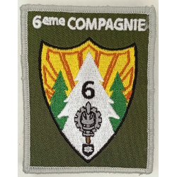 Ecusson Velcro Rectangulaire de la 6ème Compagnie des Approvisionnements du 6ème Régiment du Matériel