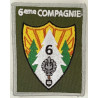 Ecusson Velcro Rectangulaire de la 6ème Compagnie des Approvisionnements du 6ème Régiment du Matériel