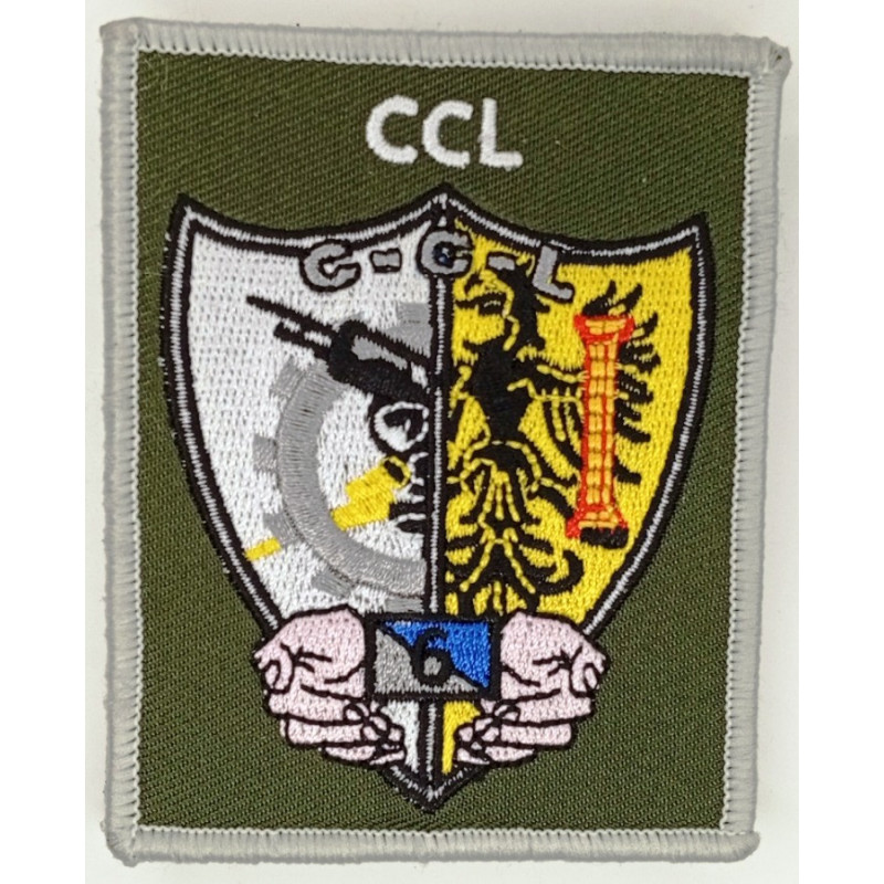 Ecusson Velcro Rectangulaire de la Compagnie de Commandement et de Logistique du 6ème Régiment du Matériel