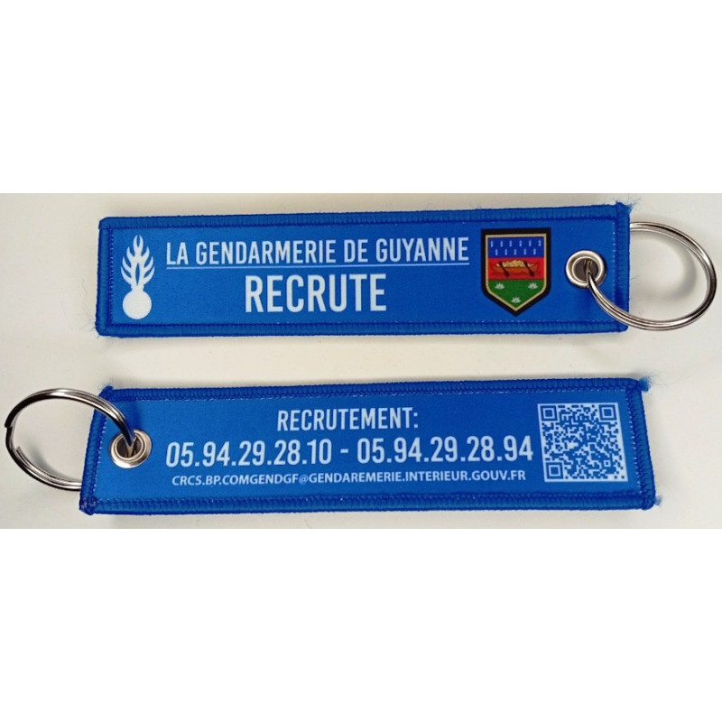 Porte-Clés Flamme : Recrutement de la Gendarmerie de Guyane