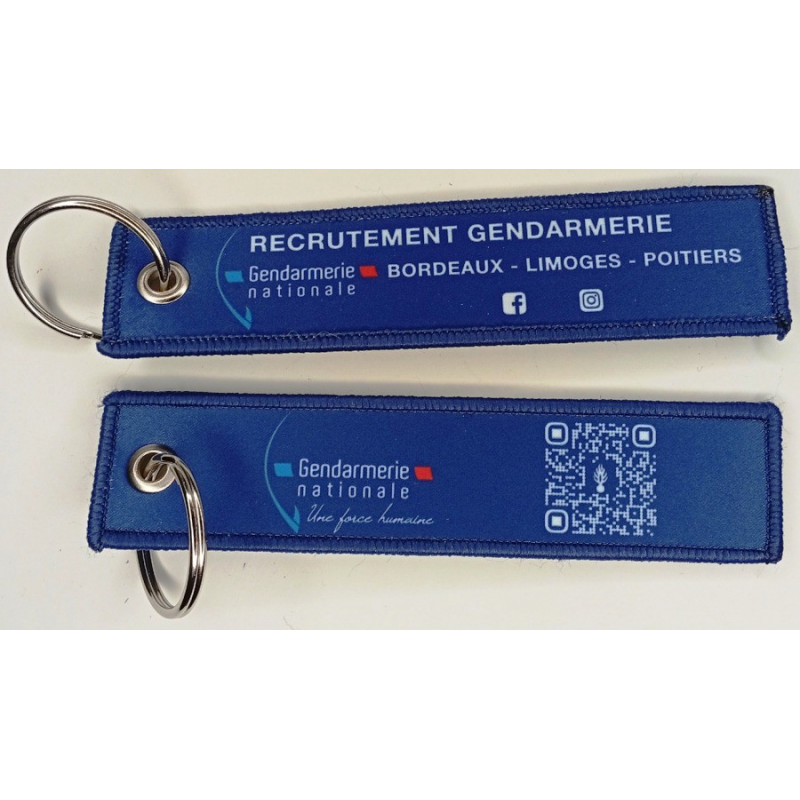 Porte-Clés Flamme : Recrutement de la Gendarmerie de Bordeaux - Limoges - Poitiers