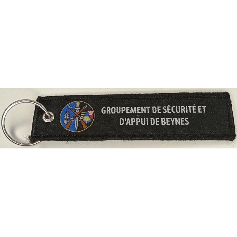 Porte-Clés Flamme : Groupement de Sécurité et d'Appui de BEYNES - Gendarmerie Nationale