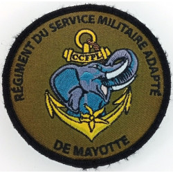 Ecusson velcro Rond de la C.C.F.P.L. du Régiment du Service Militaire Adapté de Mayotte