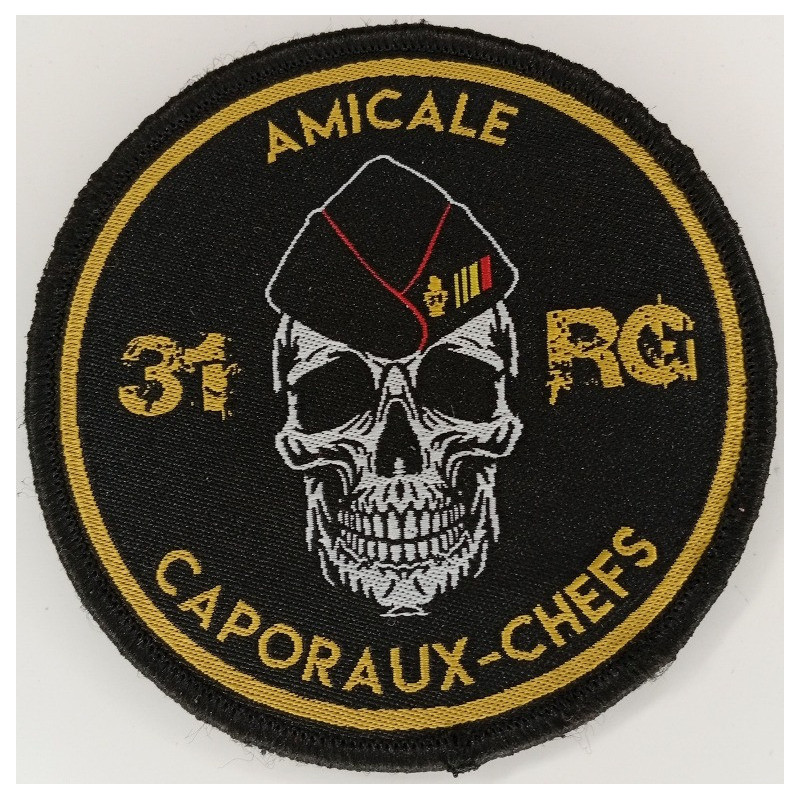 Ecusson velcro de l'Amicale des Caporaux-Chefs du 31ème Régiment du Génie