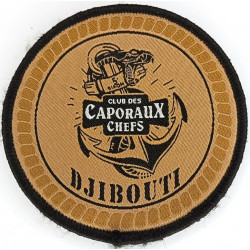 Ecusson velcro du Club des Caporaux-Chefs du 5ème Régiment InterArmes d'Outre-Mer de DJIBOUTI